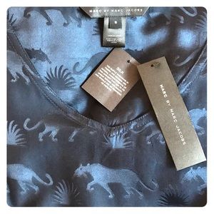 Silk Panther Print Dress by Marc Jacobs